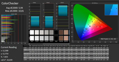 CalMAN ColorChecker non calibrato