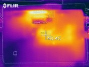 Generazione del calore lato inferiore (sotto carico)