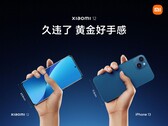 Lo Xiaomi non è largo come l'iPhone 13. (Fonte: Xiaomi)