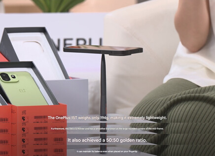 Uno screenshot della sessione di presentazione dal vivo di OnePlus 15T (tradotto meccanicamente)