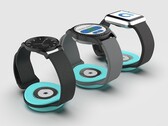 Il CGM senza ago Afon può essere collegato a uno smartwatch o a un monitor indossabile che visualizza i livelli di glicemia. (Fonte: Afon)