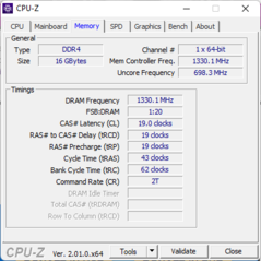 CPU-Z Memoria