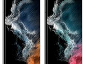 Il Galaxy S22 Ultra in due dei suoi quattro colori previsti. (Fonte immagine: @ishanagarwal24)