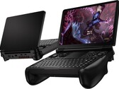 Il GPD Win Mini posizionato in impugnature comfort. (Fonte: GPD)