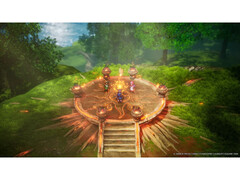 Uno screenshot della collezione di remake di Dragon Quest I e II HD-2D che mostra lo stile artistico unico del gioco. (Fonte immagine: Square Enix)