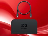 Cavo HDMI Switch 2 mostrato con il dock