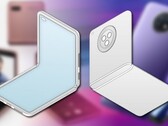 Lo smartphone a conchiglia Xiaomi combina il Galaxy Z Flip e il Redmi Note 9T. (Fonte immagine: Samsung/Xiaomi/LetsGoDigital - modificato)
