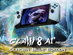 La Glacier Blue Edition è il secondo aggiornamento del Claw 8 AI+ di MSI.