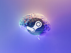 Steam consentirà presto i giochi che utilizzano l&#039;intelligenza artificiale per generare contenuti. (Immagine via Milad Fakurian su Unsplash, logo di Steam via Valve)