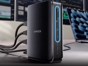 La Docking Station Anker Nano (13-in-1, triplo display, hub rimovibile integrato). (Fonte: Anker)