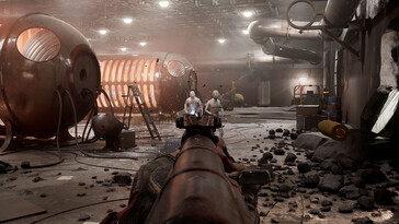 Nella foto: uno screenshot di gioco tratto da Atomic Heart.
