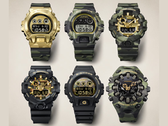 Orologi Casio con motivo mimetico audace.