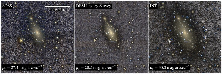 Diverse immagini che ritraggono IC 1101.