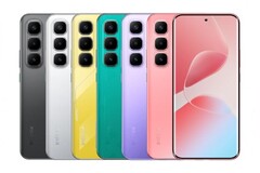 Infinix Hot 60 Pro+ è disponibile nei colori Coral Tides, Misty Violet, Cyber Green, Sonic Yellow, Titanium Silver e sleek Black (fonte: Infinix)