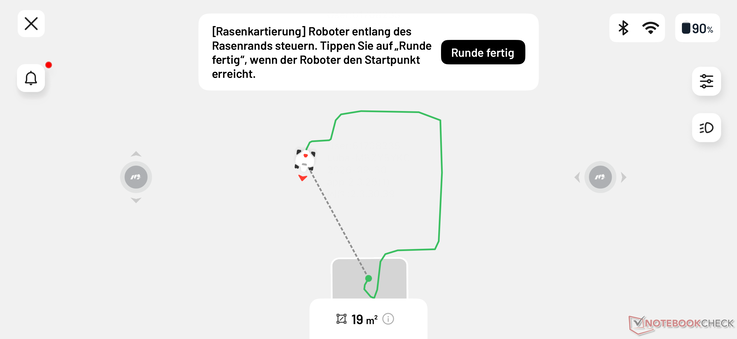 Anche la mappatura manuale ha funzionato bene nel test.