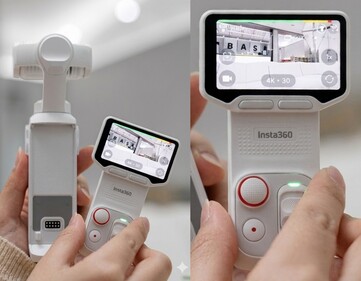 La Insta360 Luna Ultra bianca.