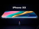 Rendering del design dell'iPhone 20/XX generato dall'AI.