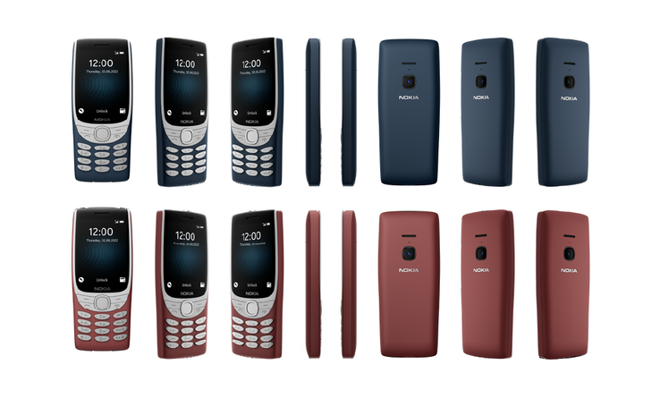 L'8210 4G da tutte le angolazioni. (Fonte: Nokia)