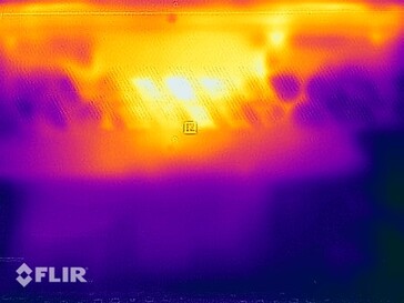 Temperature superficiali della prova di stress (in basso)