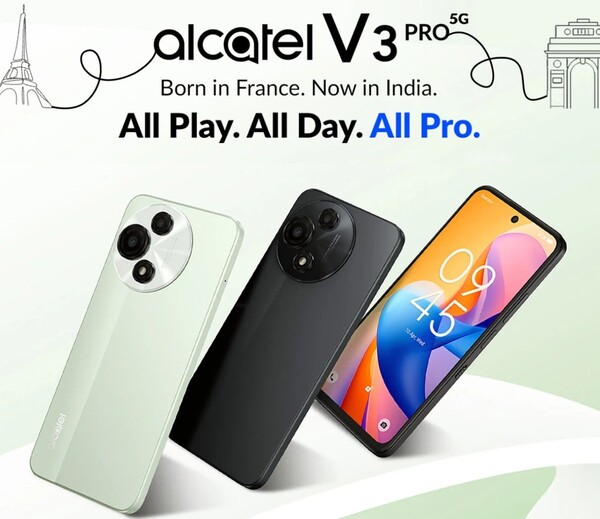 L'Alcatel V3 Pro sarà disponibile in due colori. (Fonte immagine: Flipkart)