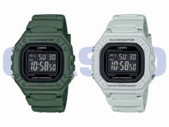Da sinistra a destra (nella foto), il Casio W218H-3BV e il Casio W218H-8BV. (Fonte: Casio)