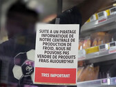 Avviso di attacco informatico in un supermercato francese