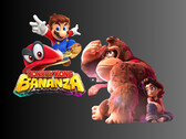 L'immagine di Donkey Kong Bananza con un Mario 3D (Fonte: Nintendo of America con modifiche)