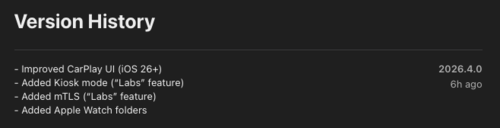 Le note di rilascio per l'app Home Assistant versione 2026.4.0 per iOS