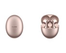 Il modello Huawei FreeBuds 6 in oro rosa è per ora un'esclusiva della Cina. (Fonte: Huawei)