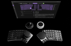 La tastiera ergonomica divisa Naya Create con quattro moduli
