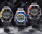 La nuova riedizione del Seiko Rotocall è disponibile nei colori giallo-nero, rosso-nero e grigio-blu, nella foto. (Fonte: Seiko)