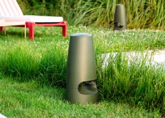 L&#039;ultimo altoparlante da esterno di Triangle è disponibile in grigio e verde. (Fonte: Triangle)