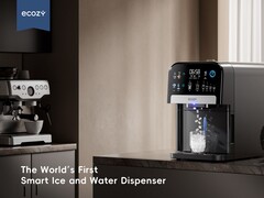 Il nuovo Dispenser intelligente di acqua e ghiaccio. (Fonte: Ecozy)