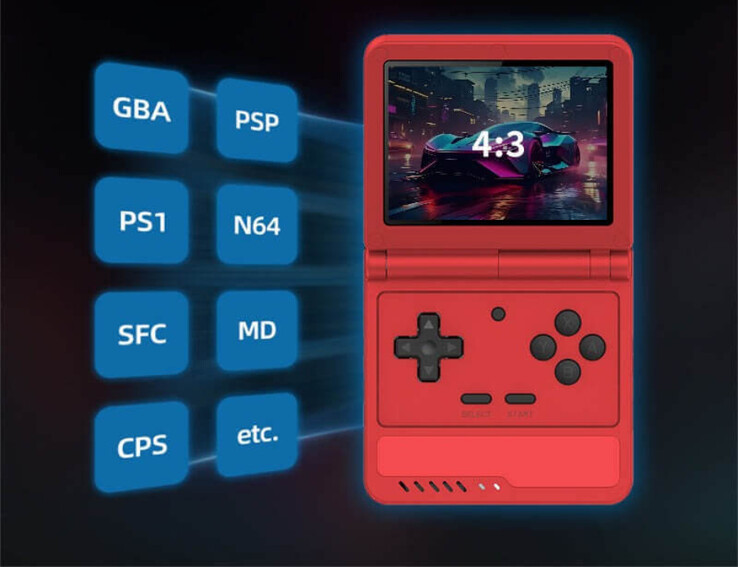 Il Powkiddy V90S dovrebbe essere in grado di emulare fino alle console di quinta generazione. (Fonte: Powkiddy)