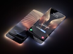 Lo smartphone con display avvolgente farebbe parte della serie pieghevole Galaxy Z. (Fonte dell&#039;immagine: LetsGoDigital)