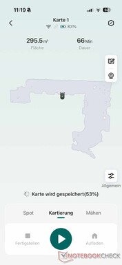 Poco meno di 300 metri quadrati mappati in 66 minuti