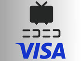 Il sito di condivisione video Niconico e i loghi Visa (Fonte: Niconico, Visa)