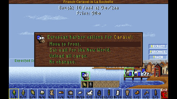 Nella foto: uno screenshot di gioco tratto da Sid Meier's Colonization (Classic).