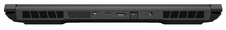 Retro: Mini Displayport 1.4a (G-Sync), USB 3.2 Gen 2 (USB-C), HDMI 2.1, Gigabit Ethernet, alimentatore