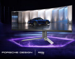 AOC sostiene che l&#039;AGON PRO PD49 è stato ispirato dal design di una Porsche 911. (Fonte: AOC)