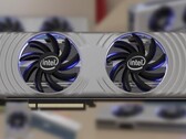 Il die della GPU di Arc Alchemist misura quasi 400mm2, più o meno la stessa dimensione del GA104 (fonte: Intel)