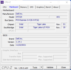 Informazioni sul sistema: Scheda madre CPU-Z