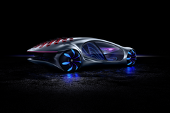 Il concept Mercedes-Benz VISION AVTR è un banco di prova funzionante per la sua nuova tecnologia di interfaccia controllata dal cervello (BCI). (Immagine: Mercedes-Benz)