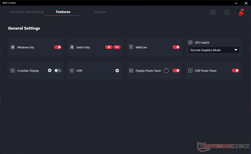 L'interruttore GPU MUX viene attivato dal menu Impostazioni generali. È necessario un riavvio del sistema