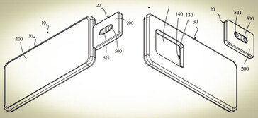 Dettaglio del brevetto della fotocamera modulare OPPO (Fonte: OPPO/WIPO)