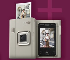 La fotocamera istantanea ibrida Fujifilm Instax LiPlay+ può stampare collage di foto utilizzando le immagini scattate con la fotocamera anteriore e posteriore. (Fonte: Fujifilm)
