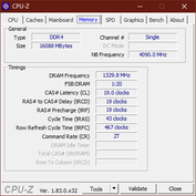 CPU-Z Memoria