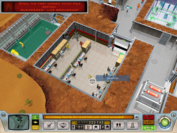 Nella foto: uno screenshot del gameplay di Evil Genius.
