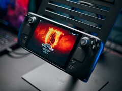 Nell'immagine, lo Steam Deck che esegue Oblivion tramite  Now: Steam Deck con Oblivion via GeForce Now (Fonte: Alex Wätzel da Notebookcheck)