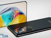 Concept render del Huawei P50 Pro. (Fonte: LetsGoDigital)